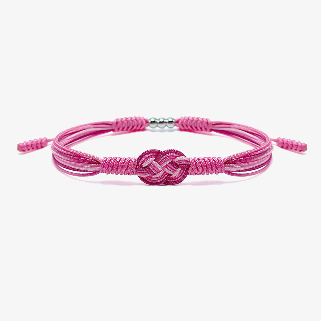 Breast Cancer Awareness-Support the fighters Pink knot bracelet
