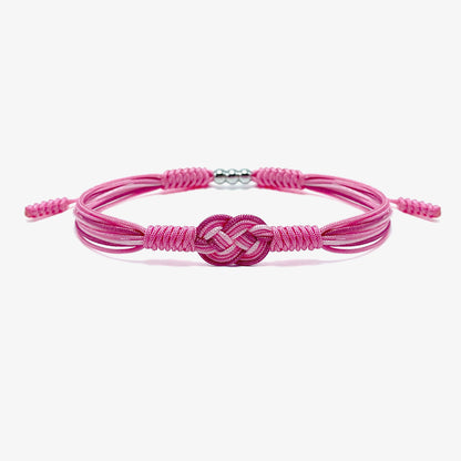 Breast Cancer Awareness-Support the fighters Pink knot bracelet