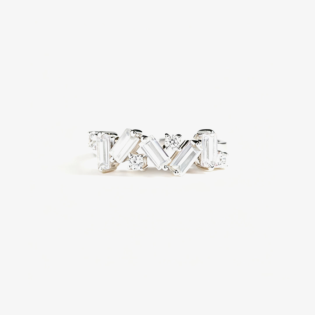 Lung Cancer Awareness- I Wear White For Myself Diamond Ring