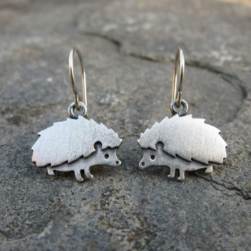 Vintage Hedgehog Earrings