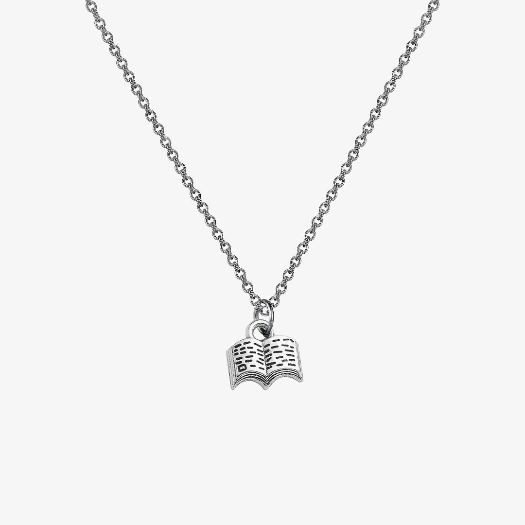 Open Book Necklace