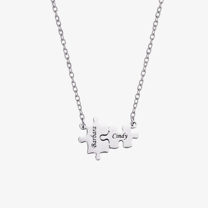 Personalized Name Puzzle Necklace