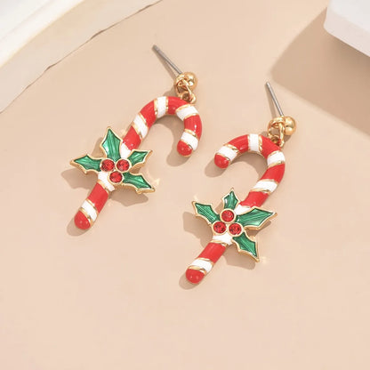 Stylish Christmas Cane Earrings