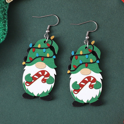 Vintage Christmas Cute Dwarf Earrings