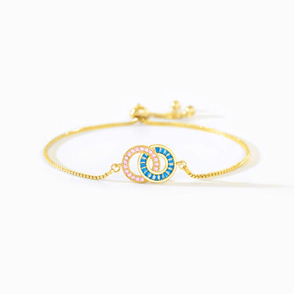 Birthstone Custom Circle Bracelet