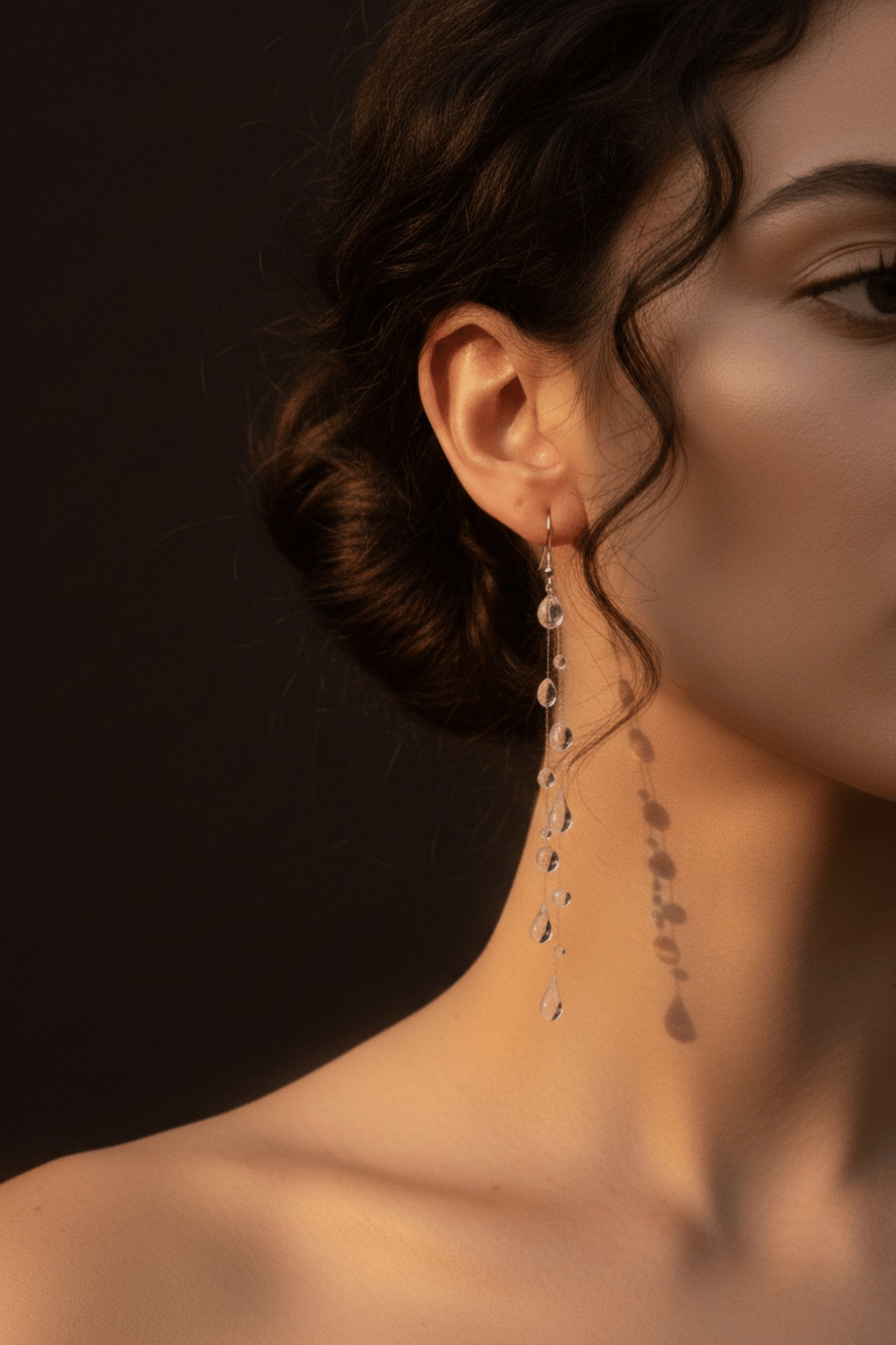 The Morning Dewdrops of Style Necklace Set – Pearl & Crystal Bridal Jewelry Set