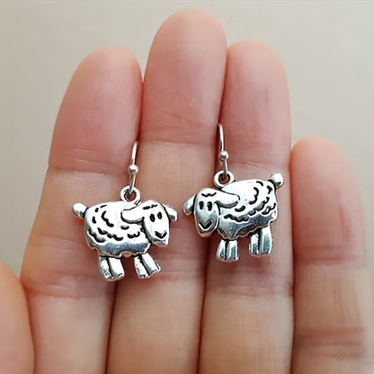 Vintage Sheep-shaped Pendant Earrings
