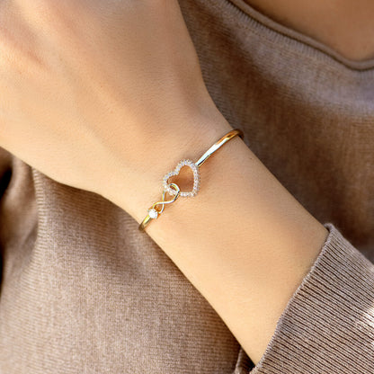 S925 Mother and Daughter A Link That Can Never Be Undone Bracelet