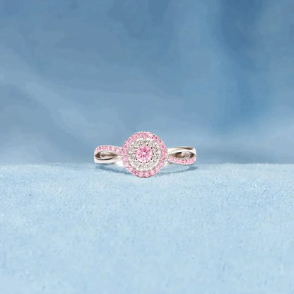 S925 Raise Awareness I Am Enough Circle Ring