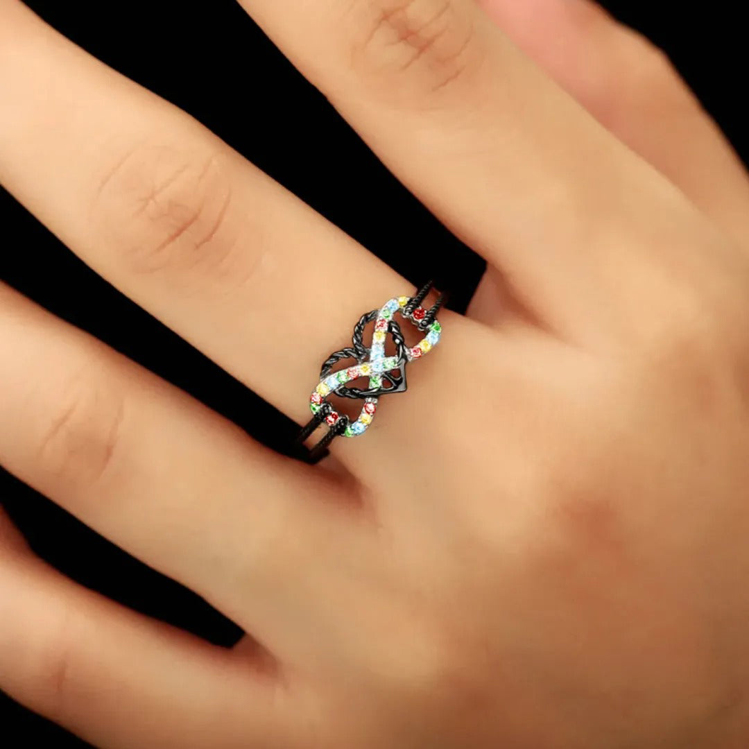 For Star Mom-Strength in Every Star Infinity Anchor Promise Ring