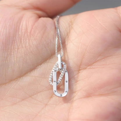 For Bonus Daughter - S925 Always Shine Like The Brightest Star Circle Necklace