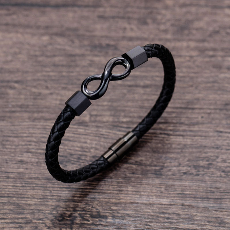 InspiringJewel For Son - Ceramic Infinity Braided Bracelet