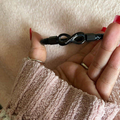 For Love - Remember Whose King You Are And Straighten Your Crown Infinity Bracelet