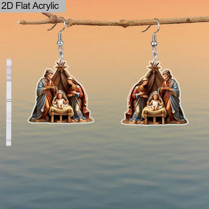 Nativity Scene Earrings