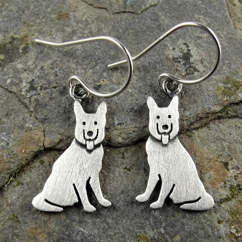 German Shepherd Earrings