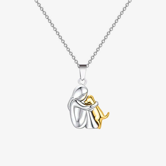 A Girl And Her Dog Pawfect Friendship Necklace