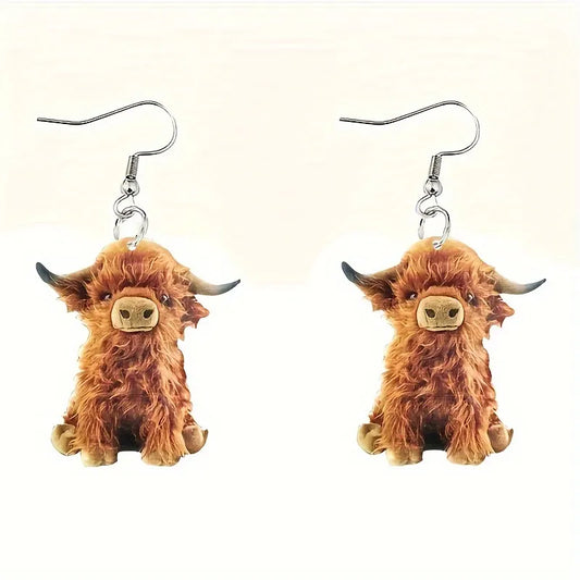 Lovely Highland Cow Earrings