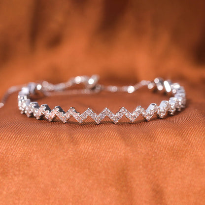 For Daughter - S925 I Will Be There For You Through Highs And Lows In Life Bracelet