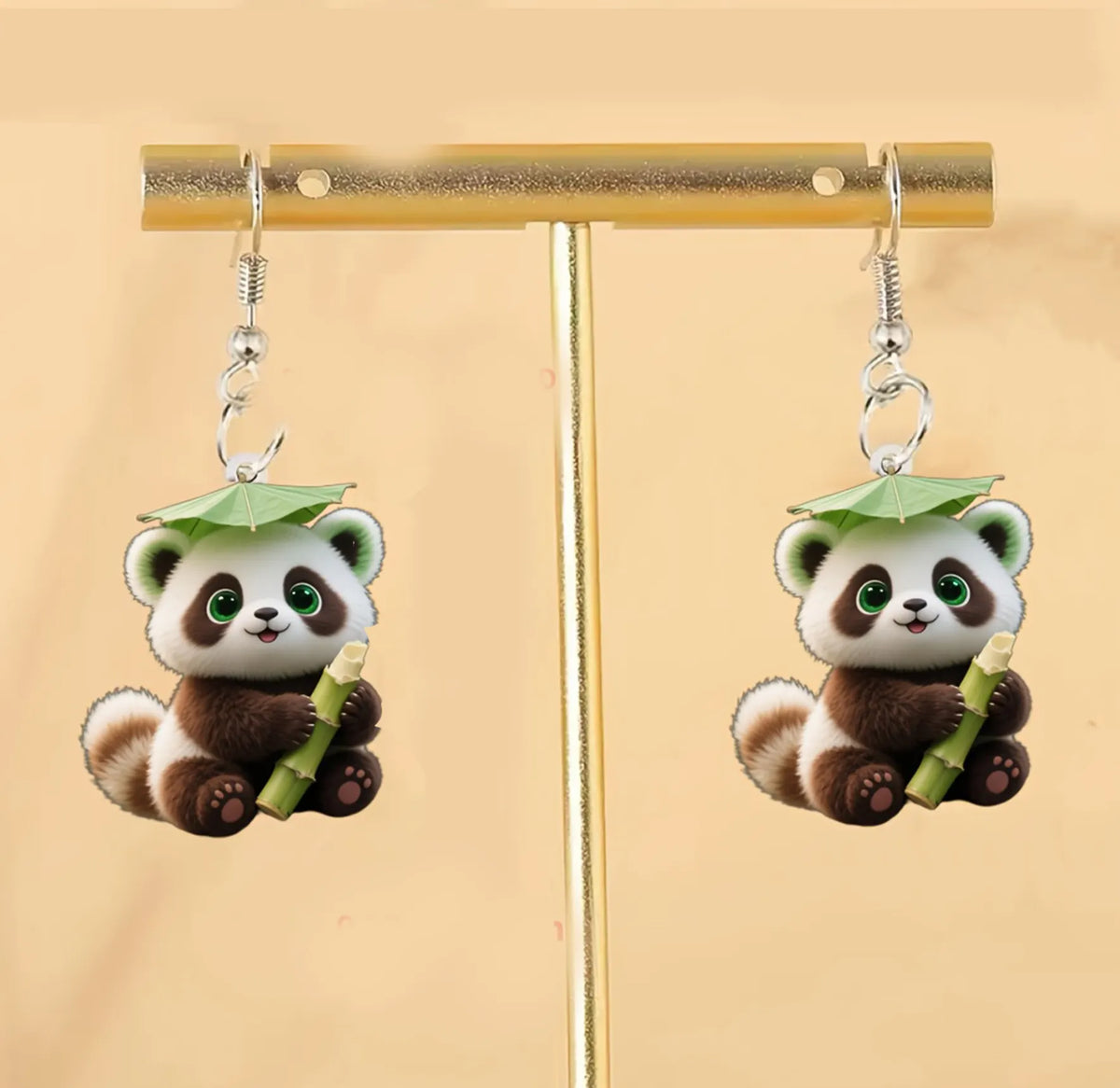 Christmas Panda Earrings