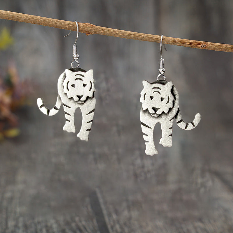 Vintage Tiger Earrings