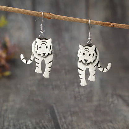 Vintage Tiger Earrings