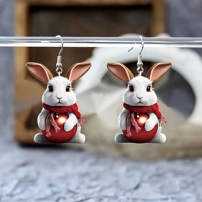 Charming Acrylic Rabbit Earrings