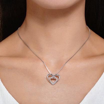For Granddaughter - S925 Two hearts Infinity Necklace