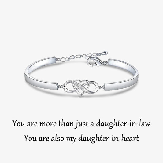 For Daughter-in-law - You Are My Daughter-in-heart Infinity Heart Bracelet
