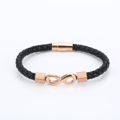 InspiringJewel For Son - Ceramic Infinity Braided Bracelet