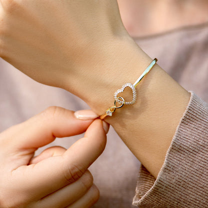S925 Mother and Daughter A Link That Can Never Be Undone Bracelet