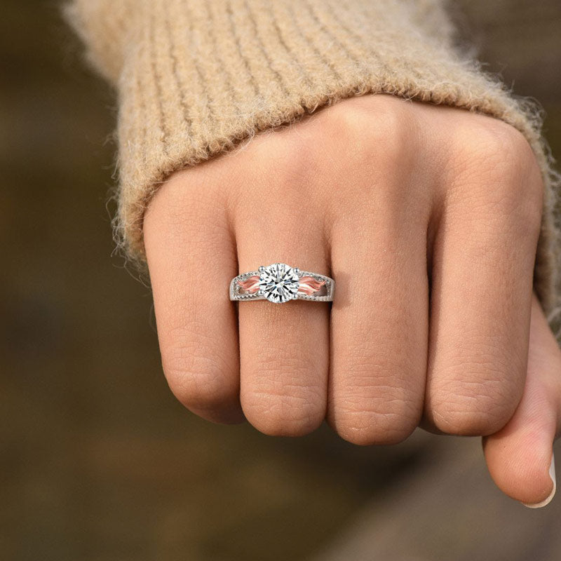 For Memorial - I’m A Mother To A Son With Wings Diamond Wings Name Custom Ring