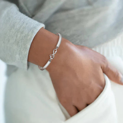 For Granddaughter/Daughter - Unbreakable connections are forged with love Infinity Heartbeat Bracelet