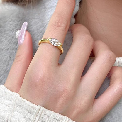 A self-reminder You are still enough Oval Inlaid Diamond Ring