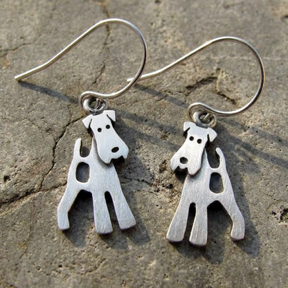 Vintage Wire Fox Terrier Earrings