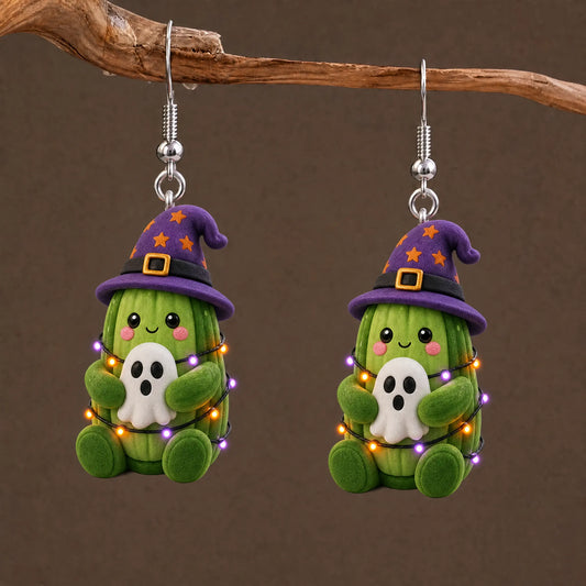 Witch Cucumber Ghost Earrings