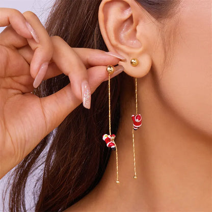Santa Claus Asymmetrical Earrings