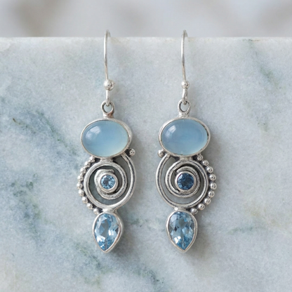Vintage Moonstone Earrings