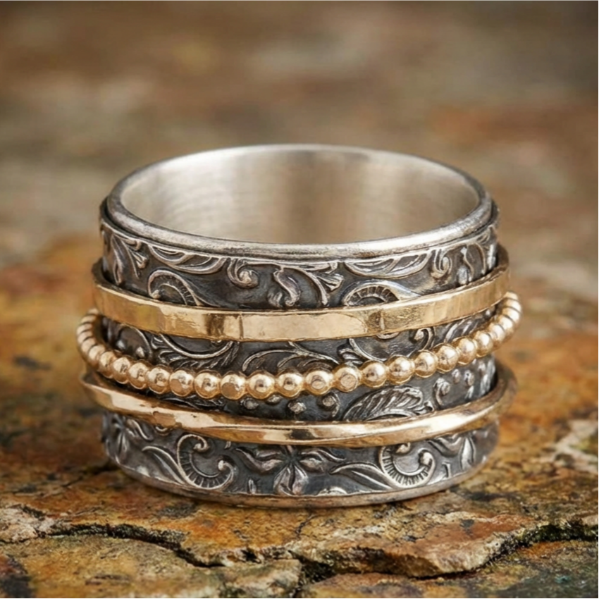 Vintage Gold & Silver Antique Ring