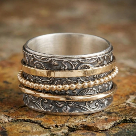 Vintage Gold & Silver Antique Ring