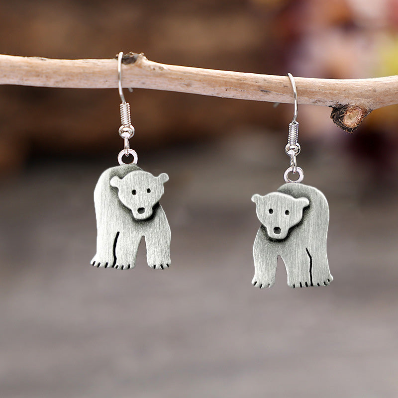 Vintage Polar Bear Earrings