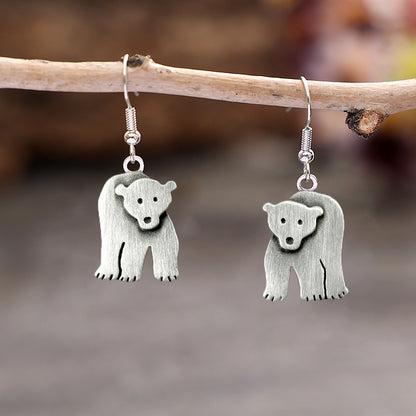 Vintage Polar Bear Earrings