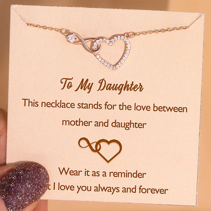 For Daughter - S925 I Love You Always And Forever Necklace