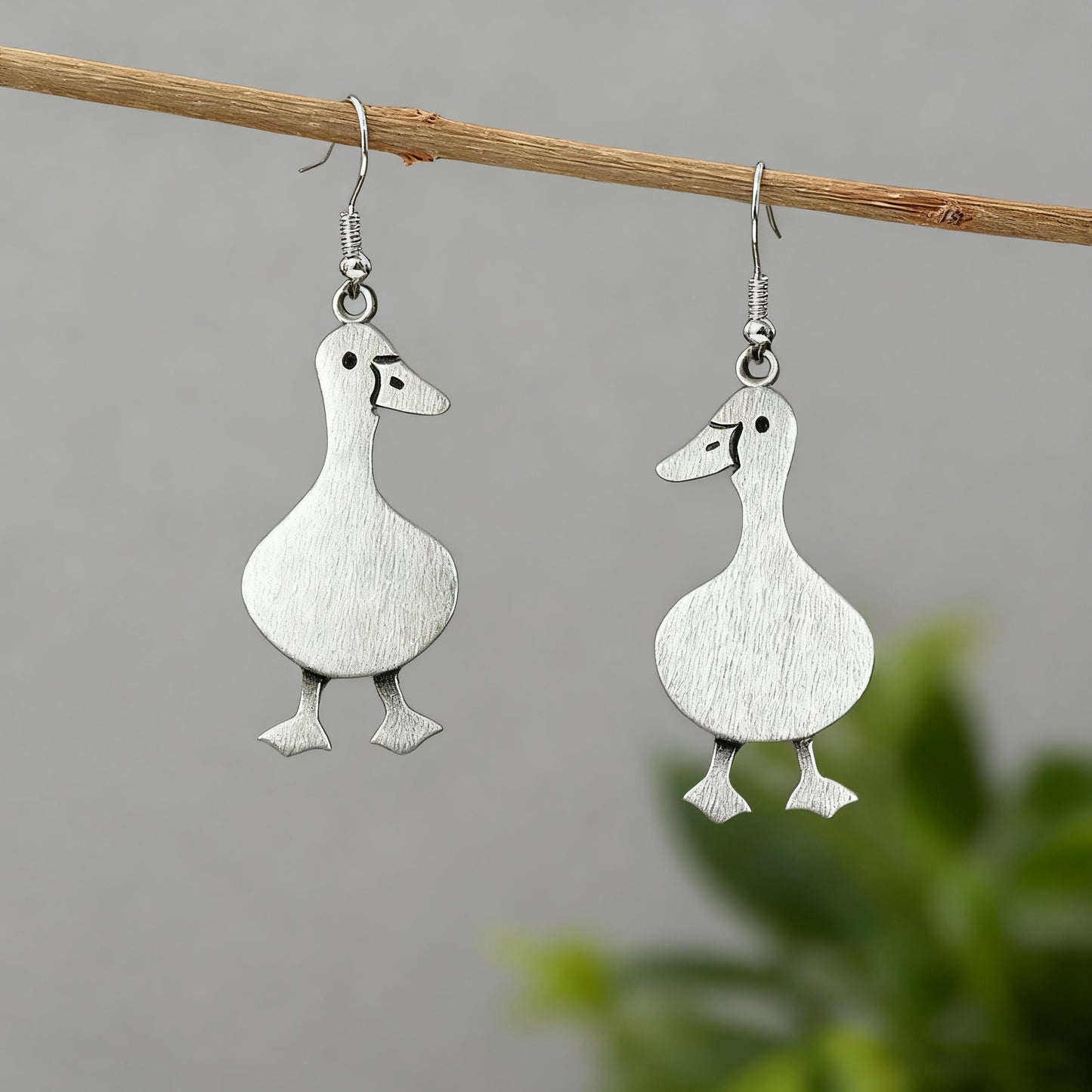 Vintage Duck Earrings