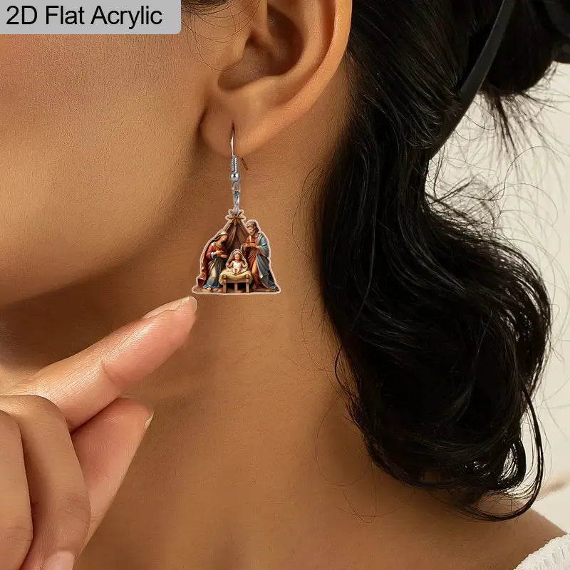 Nativity Scene Earrings