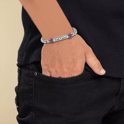 Raise Awareness Of Breast Cancer Pink Bead Bracelet