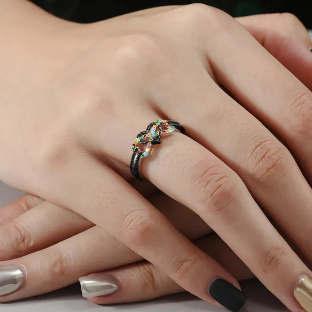 Autism Awareness-Strength in Every Star Infinity Anchor Promise Ring