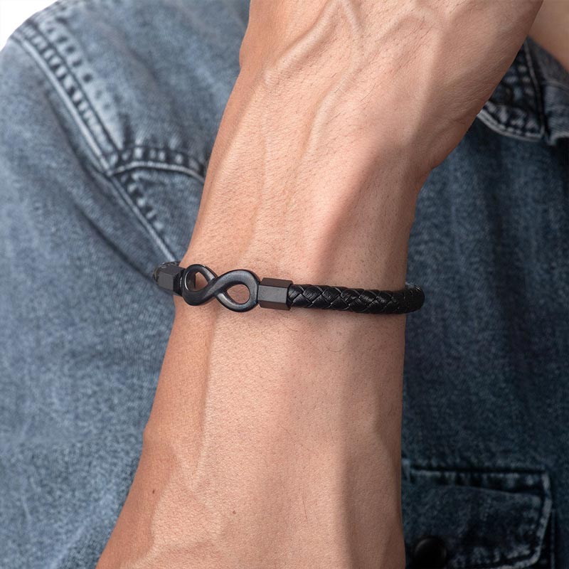 For Grandson - Grandmother and Grandson A link That Can Never Be Undone Ceramic Braided Bracelet