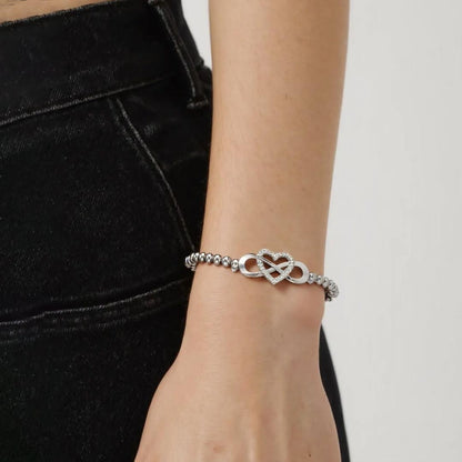 To my Granddaughter Infinity Love Bead Bracelet