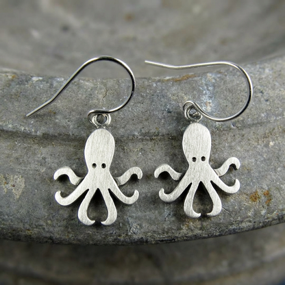 Tiny Octopus Earrings