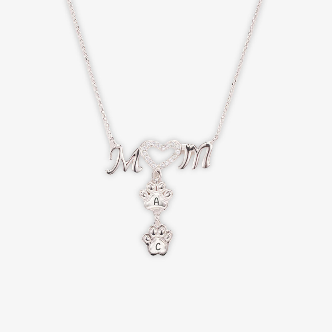 My Angel Is Always Near By Personalized 1-6 Paw Furry Mom Necklace